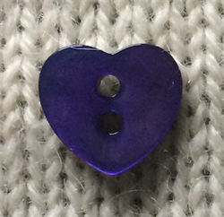 Hjerte 12mm Mørkeblå